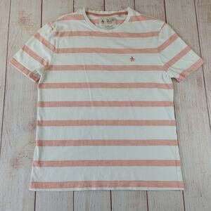 Original Penguin striped short sleeve crew neck tee sz M